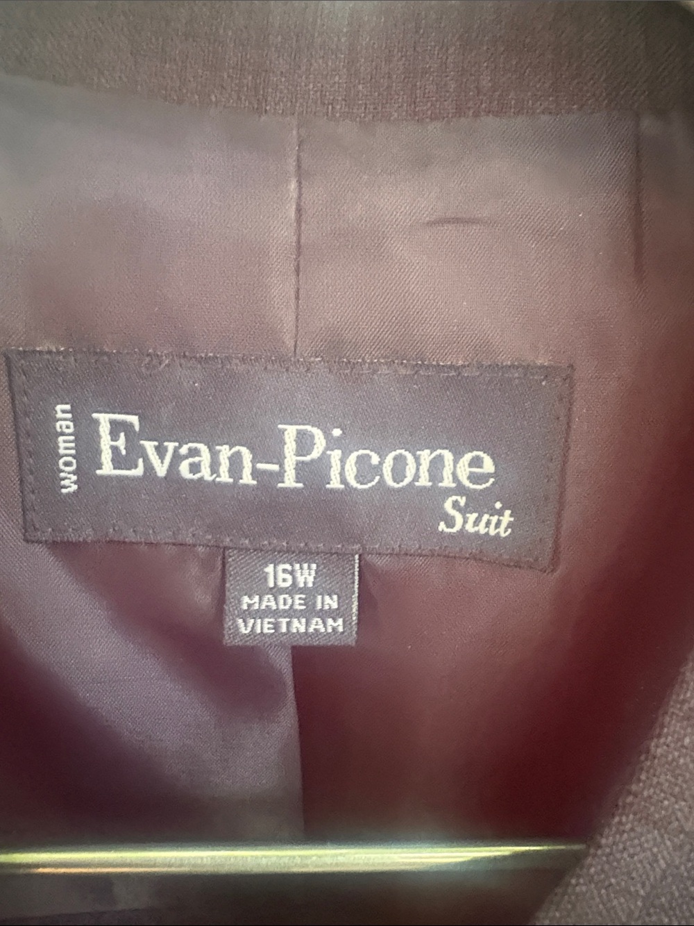 Evan Picone Dark Navy Women's Two-Piece Pant Suit - Picture 2 of 5
